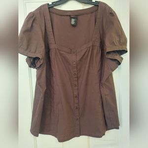 Torrid Square Neck Blouse Size 4